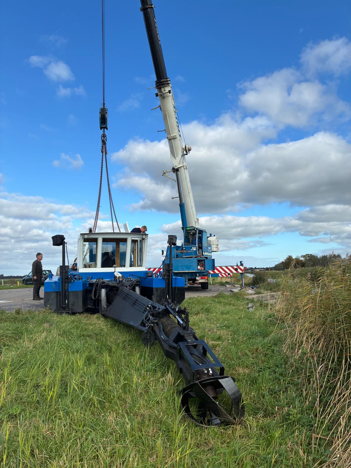 Wegtransporteerbare cutterzuiger – volledig nagekeken en gebruiksklaar